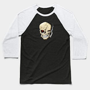 Smokin' Skull Baseball T-Shirt